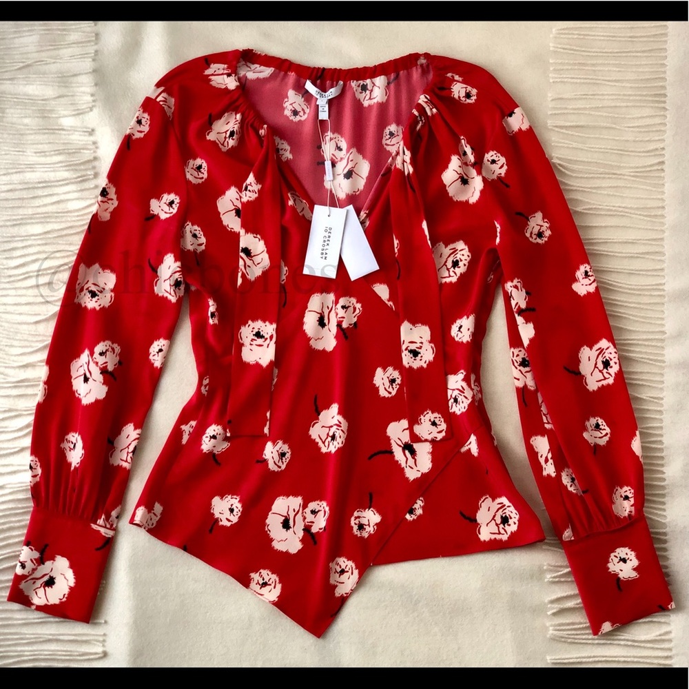 Derek Lam 10 Crosby Floral Silk Top - Picture 3 of 8